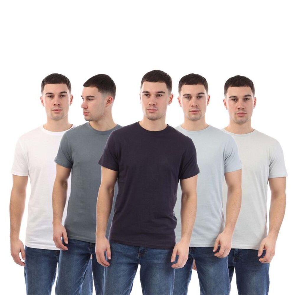 Duck and Cover Mens Demtare T-Shirt (Pack of 5) / Multicolored